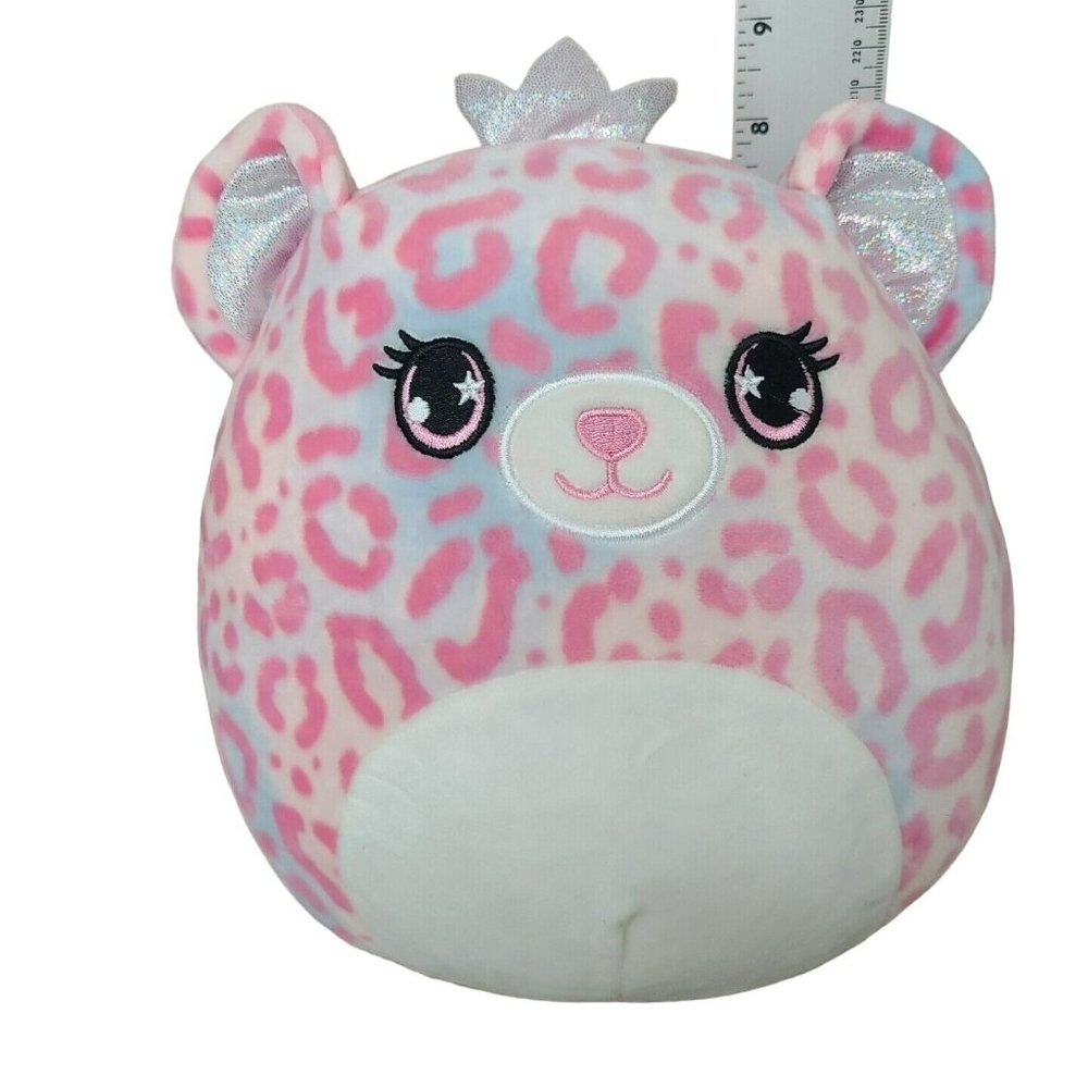 Squishmallow Mystery Squad Pink Leopard Cheetah 8” Brandi Plush Stuffed Animal - Picture 1 of 8